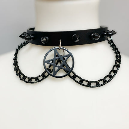 FCK279  PENTAGRAM CHAIN CHOKER