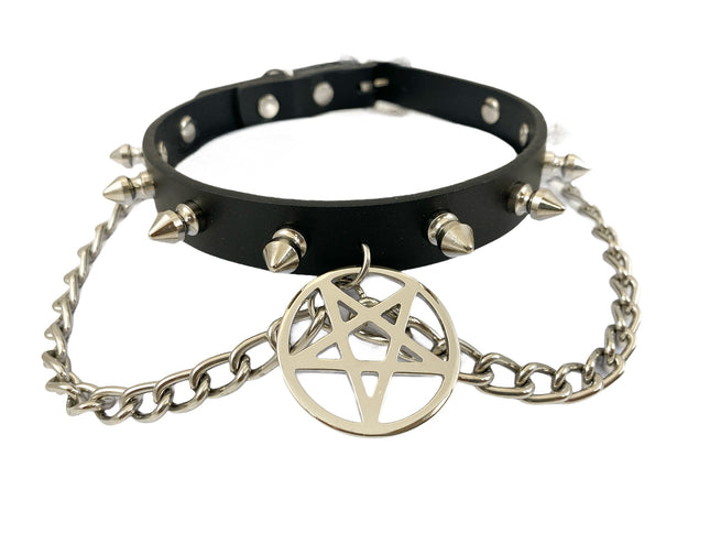 FCK279  PENTAGRAM CHAIN CHOKER