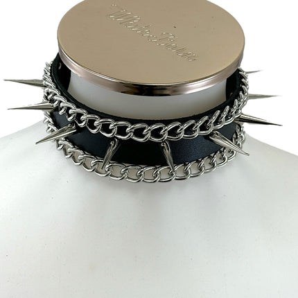 FCK327  PINSPIKE CHAIN CHOKER