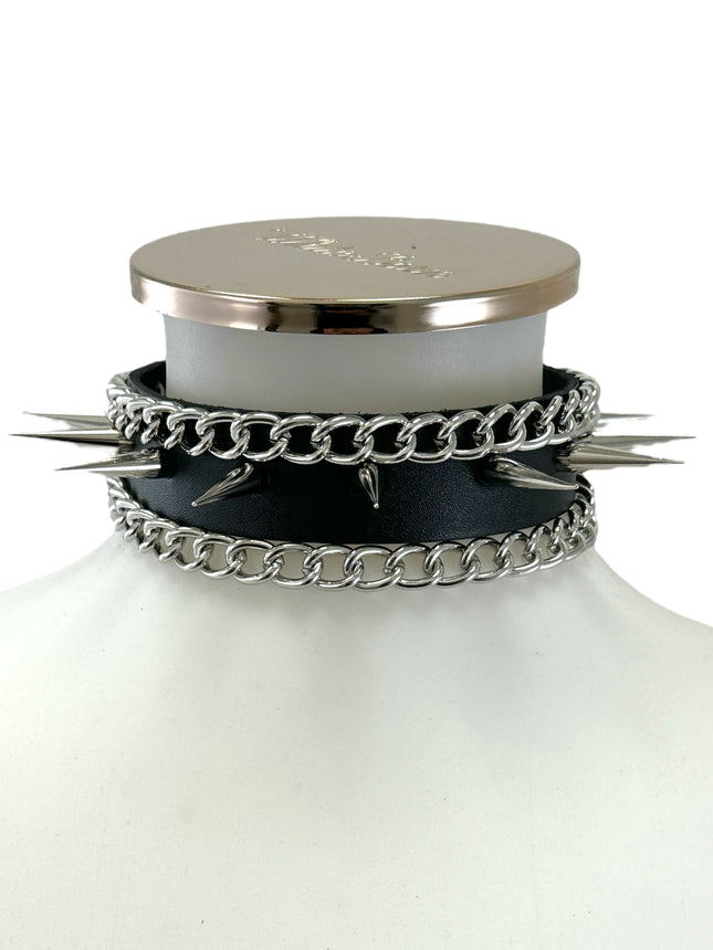 FCK327  PINSPIKE CHAIN CHOKER
