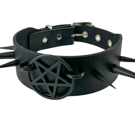 FCK335- 2" PENTAGRAM 1 3/4" CHOKER SPIKE