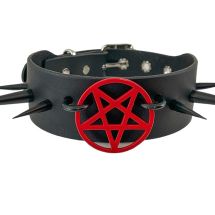FCK335- 2" PENTAGRAM 1 3/4" CHOKER SPIKE