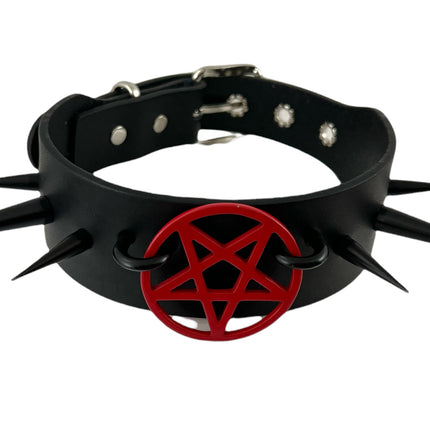FCK335- 2" PENTAGRAM 1 3/4" CHOKER SPIKE