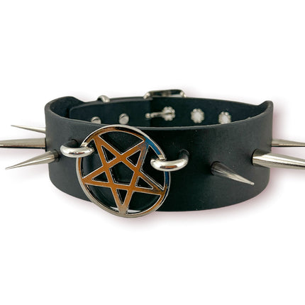 FCK335- 2" PENTAGRAM 1 3/4" CHOKER SPIKE