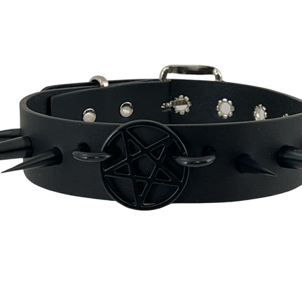 FCK336- 1" PENTAGRAM 1 1/4" CHOKER SPIKE