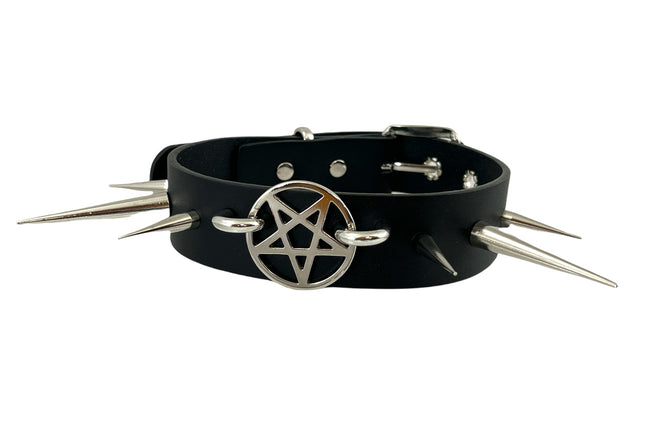 FCK336- 1" PENTAGRAM 1 1/4" CHOKER SPIKE