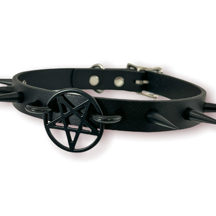 FCK337- 1" PENTAGRAM 3/4" CHOKER SPIKE