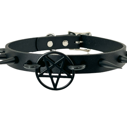 FCK337- 1" PENTAGRAM 3/4" CHOKER SPIKE