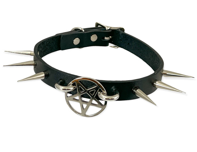 FCK337- 1" PENTAGRAM 3/4" CHOKER SPIKE