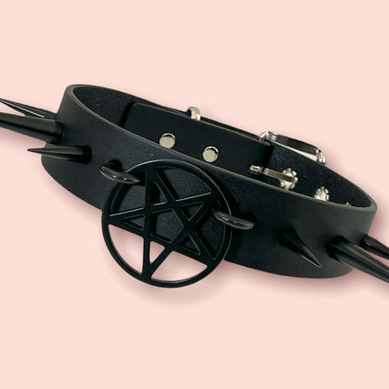 FCK340- 2" PENTAGRAM 1 1/4" CHOKER SPIKE