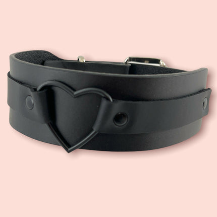 FCK342 HEART WIDE CHOKER