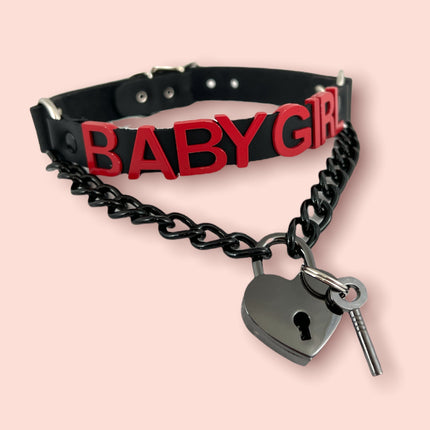 FCK348RS/BS POSTURE COLLAR STEEL LETTER WORDS ID NAME CHOKER