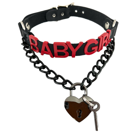 FCK348RS/BS POSTURE COLLAR STEEL LETTER WORDS ID NAME CHOKER