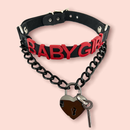 FCK348RS/BS POSTURE COLLAR STEEL LETTER WORDS ID NAME CHOKER