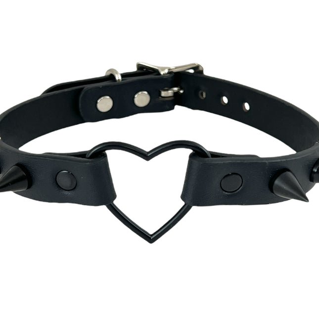 FCK355 HEART WIDE CHOKER CONE SPIKE