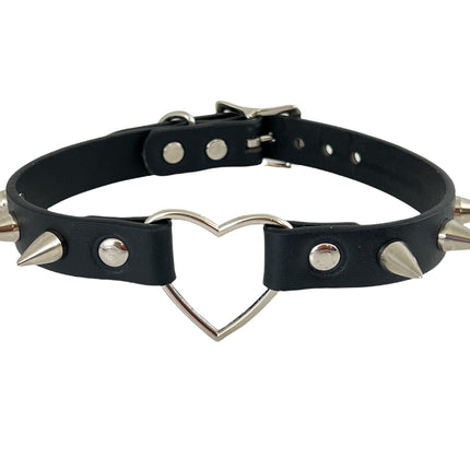 FCK355 HEART WIDE CHOKER CONE SPIKE