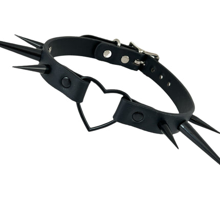FCK356 HEART WIDE CHOKER PIN SPIKE