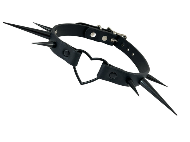 FCK356 HEART WIDE CHOKER PIN SPIKE