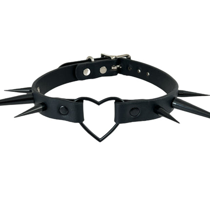 FCK356 HEART WIDE CHOKER PIN SPIKE