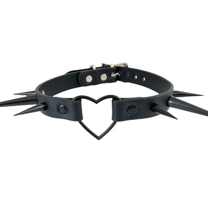 FCK356 HEART WIDE CHOKER PIN SPIKE
