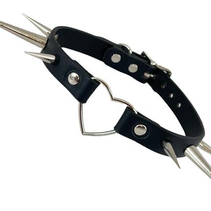 FCK356 HEART WIDE CHOKER PIN SPIKE