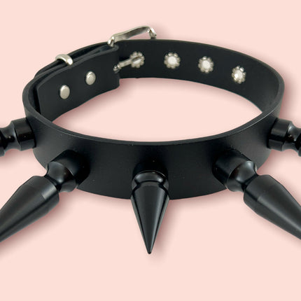 FCK362 2" & 3" SPIKE  BLACK 3" SPIKE CHOKER