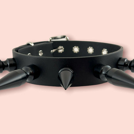 FCK362 2" & 3" SPIKE  BLACK 3" SPIKE CHOKER