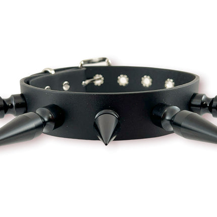 FCK362 2" & 3" SPIKE  BLACK 3" SPIKE CHOKER