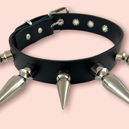 FCK362 2" & 3" SPIKE  BLACK 3" SPIKE CHOKER