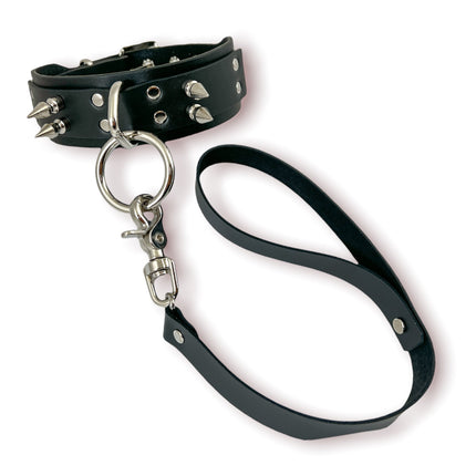 FCK366  SPIKE BONDAGE LEASH COLLAR