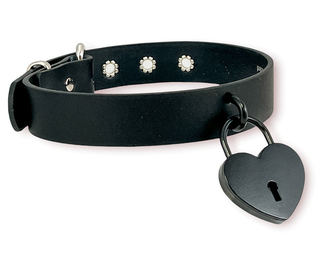 FCK371 JAMBBO HEART LOCK CHOKER WITH U RING