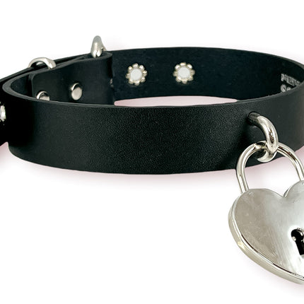 FCK371 JAMBBO HEART LOCK CHOKER WITH U RING