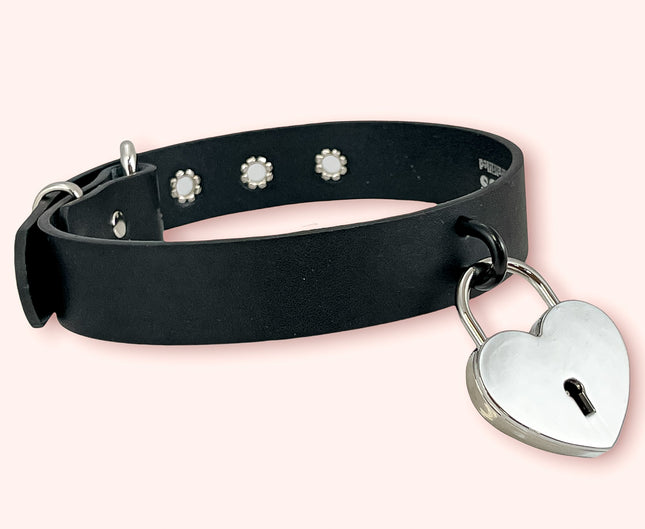 FCK371 JAMBBO HEART LOCK CHOKER WITH U RING