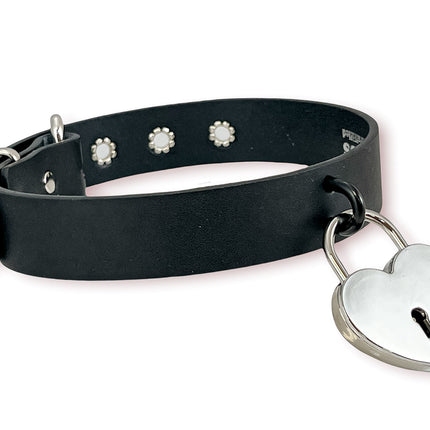 FCK371 JAMBBO HEART LOCK CHOKER WITH U RING