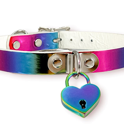 FCK372RAINBOW HEART  LOCK