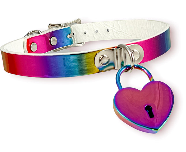 FCK372RAINBOW HEART  LOCK