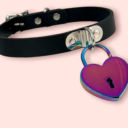 FCK372RAINBOW HEART  LOCK