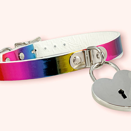 FCK372 RAINBOW HEART LOCK