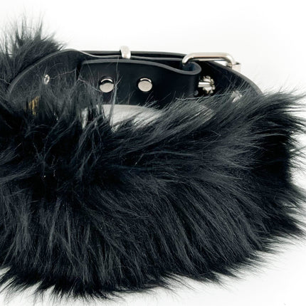FCK378 FUR  LEATHER BACK