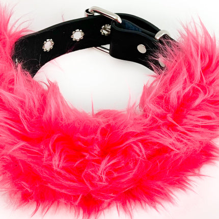 FCK378 FUR  LEATHER BACK