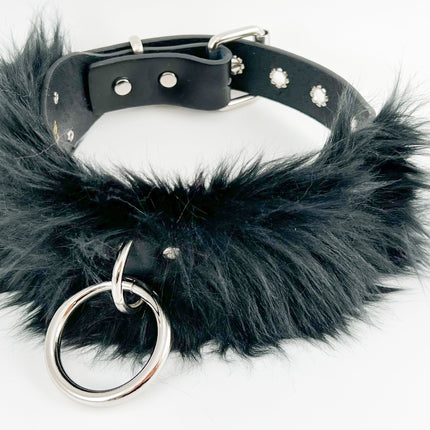 FCK380 FUR BONDAGE  LEATHER BACK