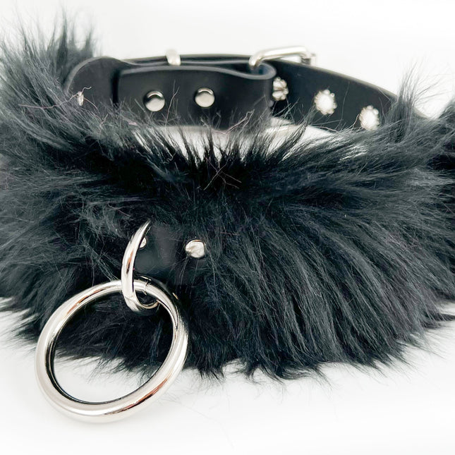 FCK380 FUR BONDAGE  LEATHER BACK
