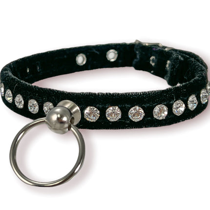 FCK382 VELVET RHINESTONE BONDAGE