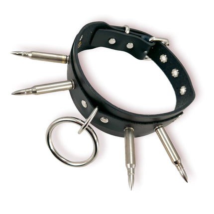 FCK411  WIDE BULLET BONDAGE CHOKER