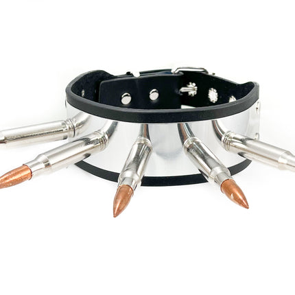 FCK416 METAL 1 3/4"  WIDE BULLET CHOKER