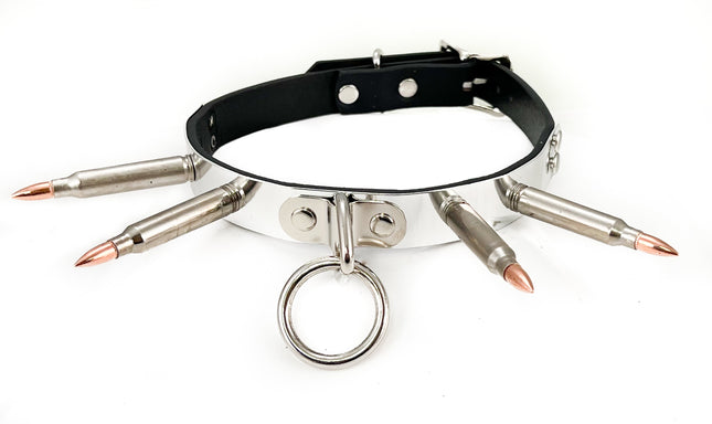 FCK417 BONDAGE  METAL 3/4"  WIDE BULLET CHOKER