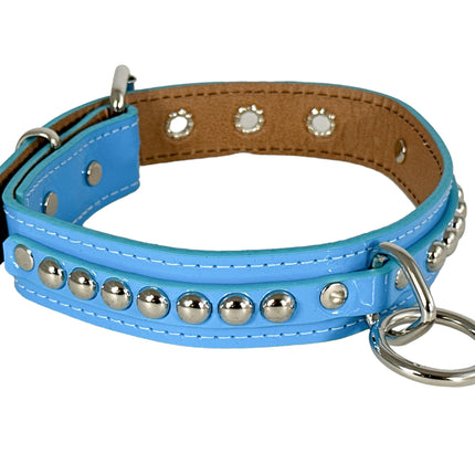 FCK445 PATENT 1 1/4" ROUND STUDDED BONDAGE CHOKER