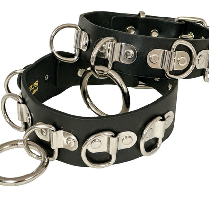 FCK455 LARGE O RING BONDAGE CHOKER 1 3/4" WIDE