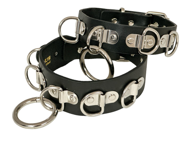 FCK455 LARGE O RING BONDAGE CHOKER 1 3/4" WIDE