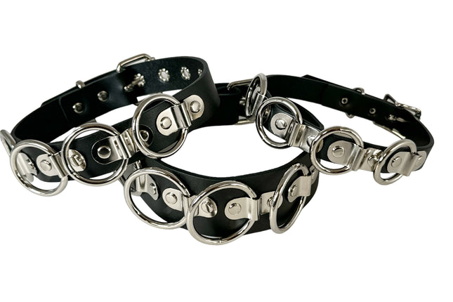 FCK460 LARGE MULTI RING BONDAGE CHOKER